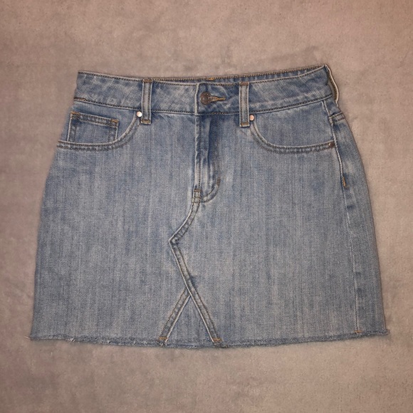 xs jean skirt